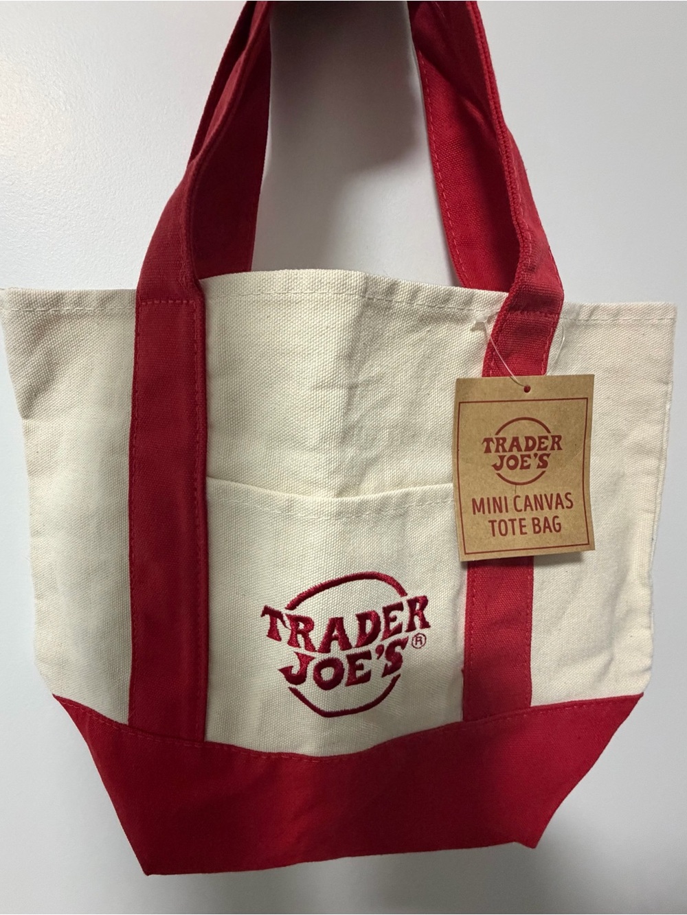 Trader Joe’s mini canvas tote